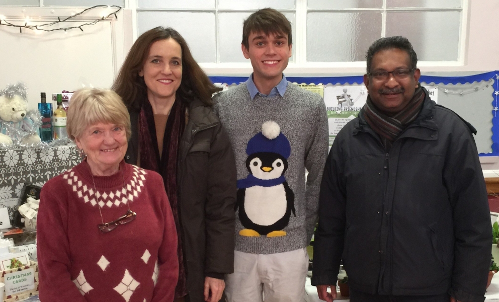 Villiers joins festivities at the East Christmas Fair Theresa